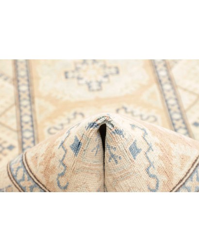 Tappeto Kazak Afghanistan bianco azzurro 85x285