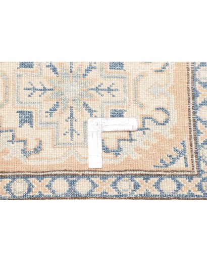 Tappeto Kazak Afghanistan bianco azzurro 85x285
