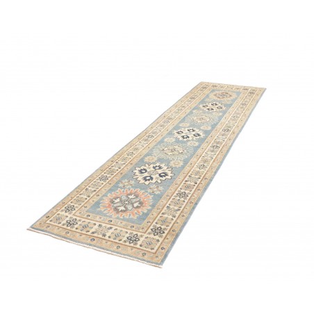 Tappeto Kazak Afghanistan beige azzurro 81x294
