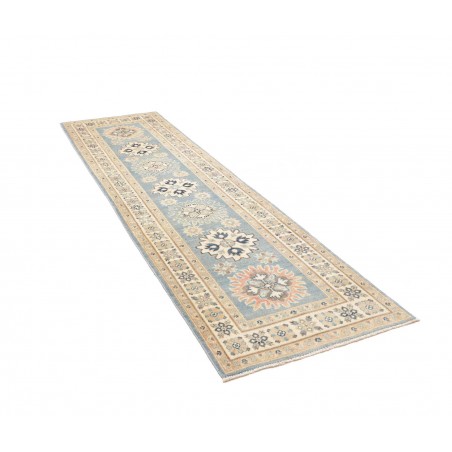 Tappeto Kazak Afghanistan beige azzurro 81x294