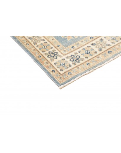 Tappeto Kazak Afghanistan beige azzurro 81x294