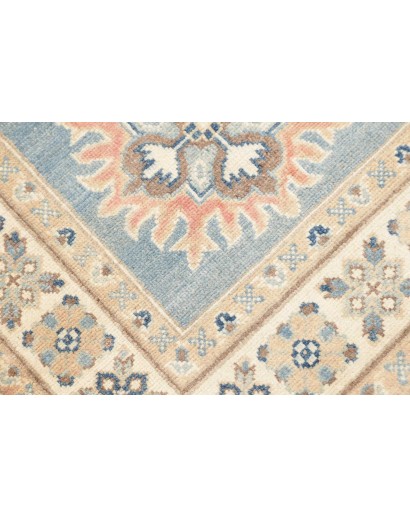 Tappeto Kazak Afghanistan beige azzurro 81x294