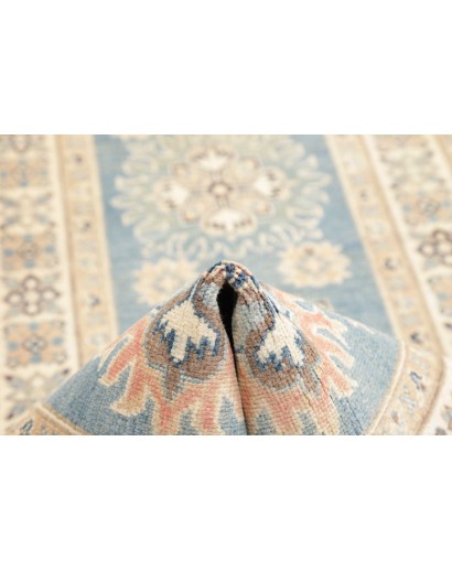 Tappeto Kazak Afghanistan beige azzurro 81x294