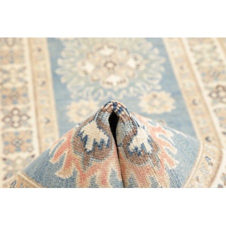 Tappeto Kazak Afghanistan beige azzurro 81x294