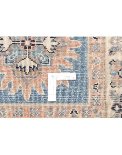 Tappeto Kazak Afghanistan beige azzurro 81x294
