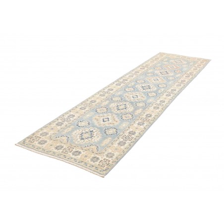 Tappeto Kazak Afghanistan bianco grigio 83x294