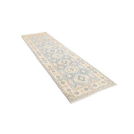 Tappeto Kazak Afghanistan bianco grigio 83x294
