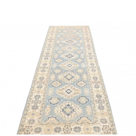 Tappeto Kazak Afghanistan bianco grigio 83x294