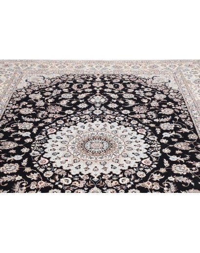 Tappeto Nain 6La Persia bianco blu 213x314