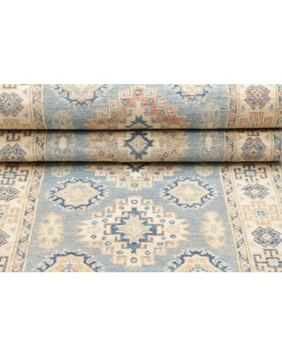 Tappeto Kazak Afghanistan bianco grigio 83x294