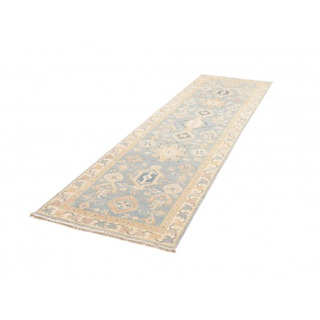Tappeto Kazak Afghanistan bianco grigio 86x301