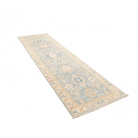 Tappeto Kazak Afghanistan bianco grigio 86x301