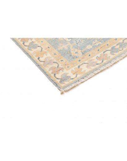 Tappeto Kazak Afghanistan bianco grigio 86x301