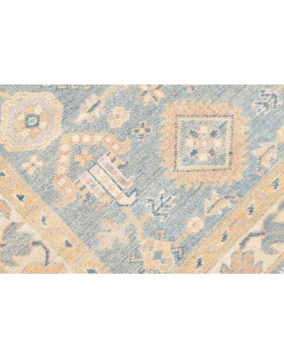 Tappeto Kazak Afghanistan bianco grigio 86x301