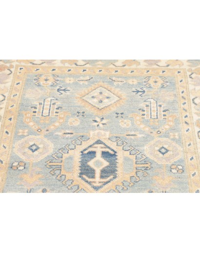 Tappeto Kazak Afghanistan bianco grigio 86x301