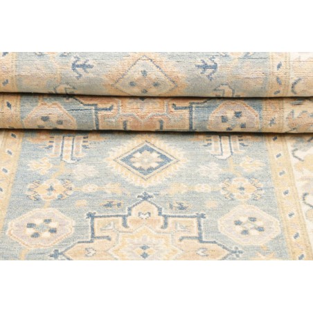 Tappeto Kazak Afghanistan bianco grigio 86x301