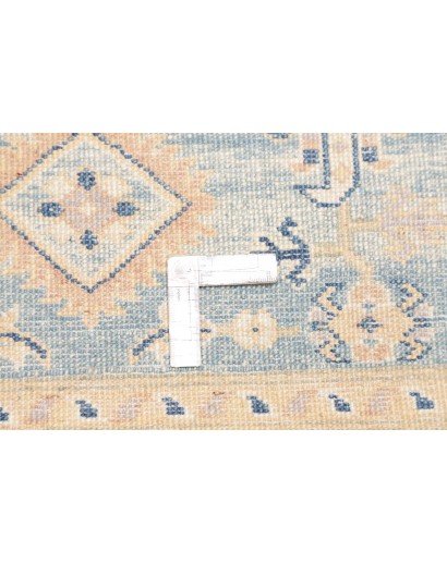 Tappeto Kazak Afghanistan bianco grigio 86x301