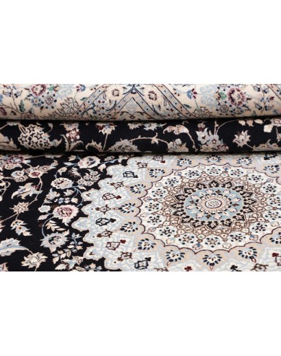 Tappeto Nain 6La Persia bianco blu 213x314