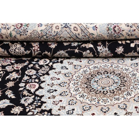 Tappeto Nain 6La Persia bianco blu 213x314