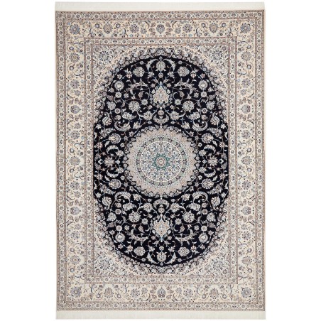 Tappeto Nain 6La Persia bianco blu 220x320