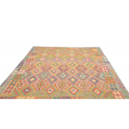 Tappeto Kilim Afghanistan marrone arancione 210x298