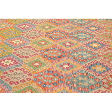 Tappeto Kilim Afghanistan marrone arancione 210x298