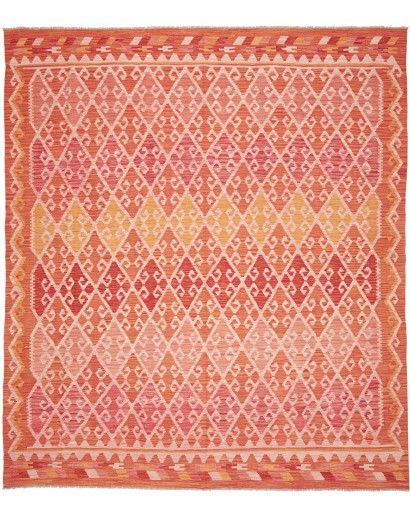 Tappeto Kilim Afghanistan arancione 260x293