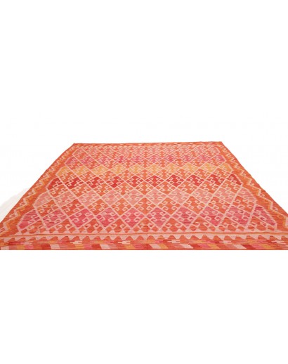 Tappeto Kilim Afghanistan arancione 260x293