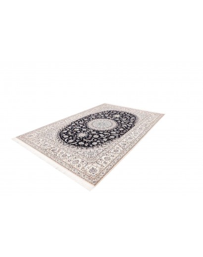 Tappeto Nain 6La Persia bianco blu 220x320