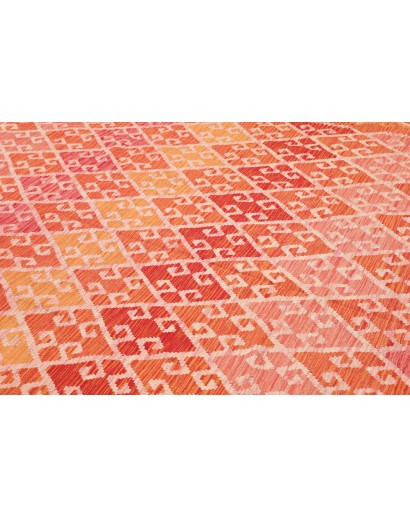 Tappeto Kilim Afghanistan arancione 260x293