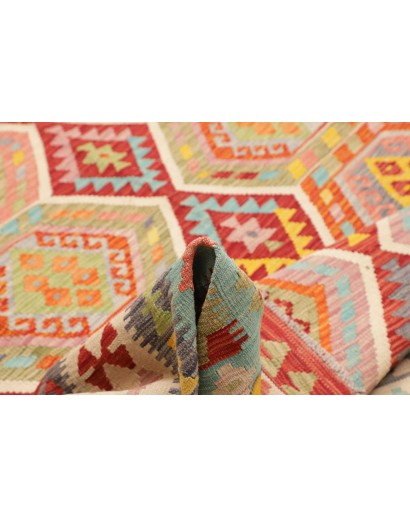 Tappeto Kilim Afghanistan marrone beige 254x287