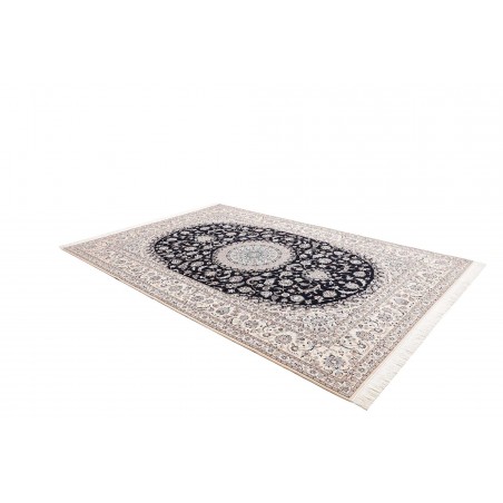 Tappeto Nain 6La Persia bianco blu 220x320