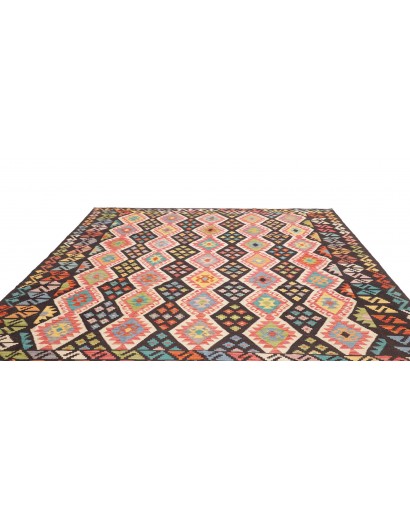 Tappeto Kilim Afghanistan marrone grigio 254x287