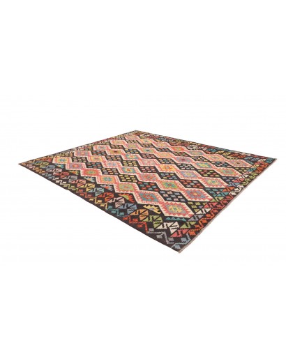 Tappeto Kilim Afghanistan marrone grigio 254x287