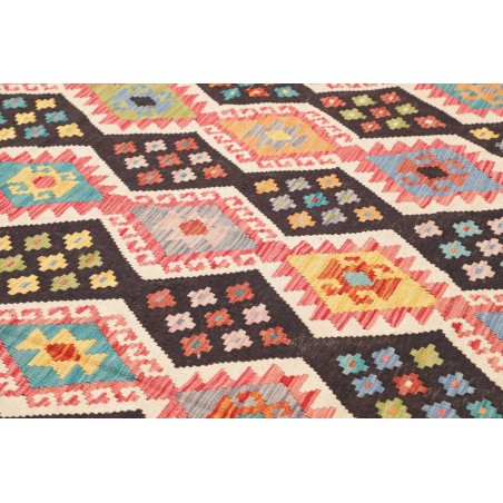 Tappeto Kilim Afghanistan marrone grigio 254x287