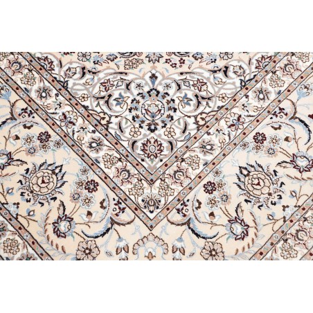 Tappeto Nain 6La Persia bianco blu 220x320