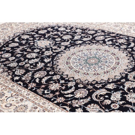 Tappeto Nain 6La Persia bianco blu 220x320