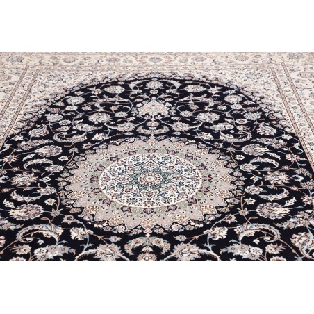 Tappeto Nain 6La Persia bianco blu 220x320