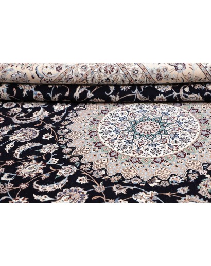 Tappeto Nain 6La Persia bianco blu 220x320