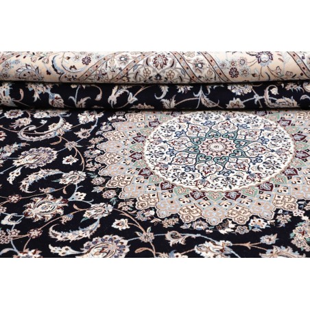 Tappeto Nain 6La Persia bianco blu 220x320