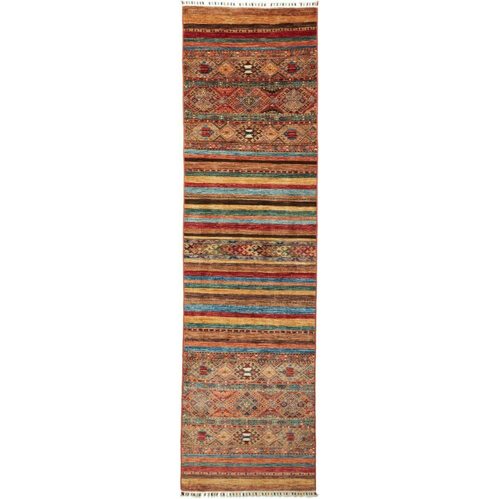 Tappeto Samarkand Pakistan marrone rosso 80x298 Tappeto Samarkand Pakistan marrone rosso 80x298