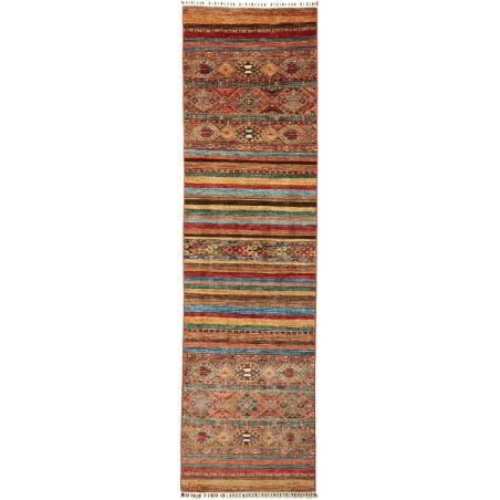 Tappeto Samarkand Pakistan marrone rosso 80x298