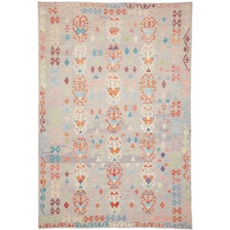 Tappeto Kilim Afghanistan beige rosso 199x293