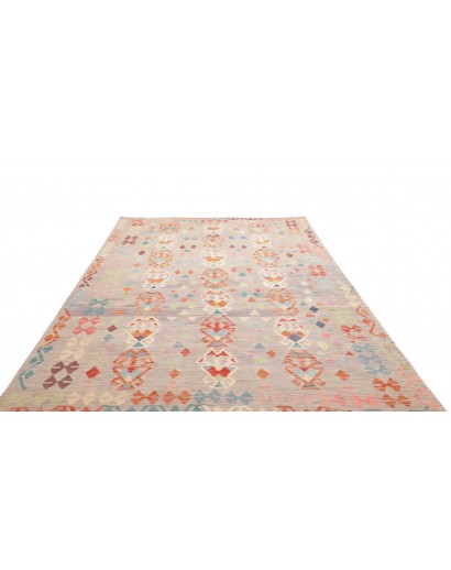 Tappeto Kilim Afghanistan beige rosso 199x293