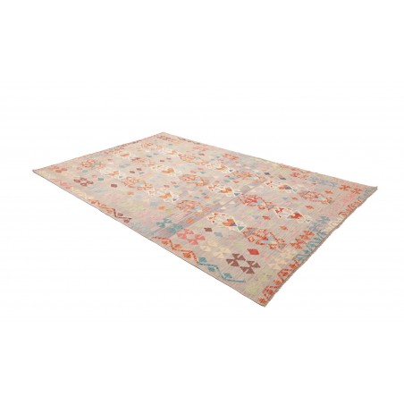 Tappeto Kilim Afghanistan beige rosso 199x293