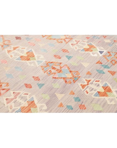 Tappeto Kilim Afghanistan beige rosso 199x293