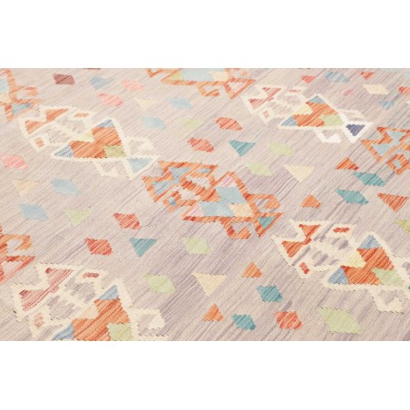Tappeto Kilim Afghanistan beige rosso 199x293