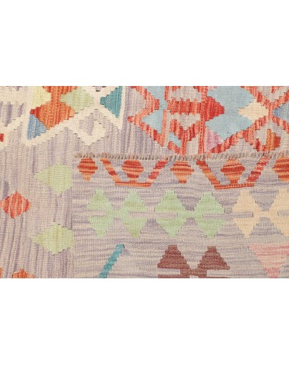 Tappeto Kilim Afghanistan beige rosso 199x293