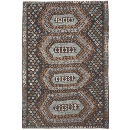 Tappeto Kilim Afghanistan azzurro 199x292