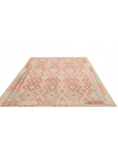 Tappeto Kilim Afghanistan marrone beige 204x287